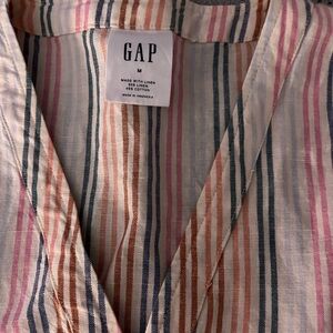 GAP Vibrant Striped Shirt with Pink, Orange, and Blue